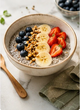 Healthy breakfast bowl